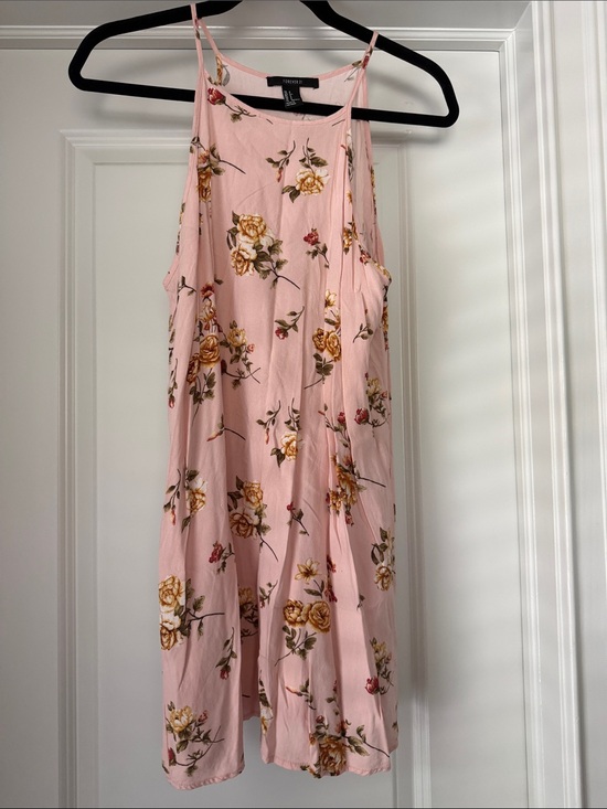 Forever 21 Dresses & Skirts - Forever 21 Pink Floral Mini Sundress